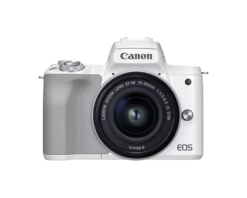 Shop Canon EOS M50 Mark II EF-M 15-45mm f/3.5-6.3 IS STM Kit Whit