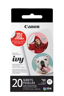 Shop Canon ZINK Pre Cut Circle Sticker Pack