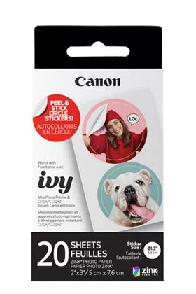 Canon IVY CLIQ+2 Instant Camera / Printer with 50 Sheets of