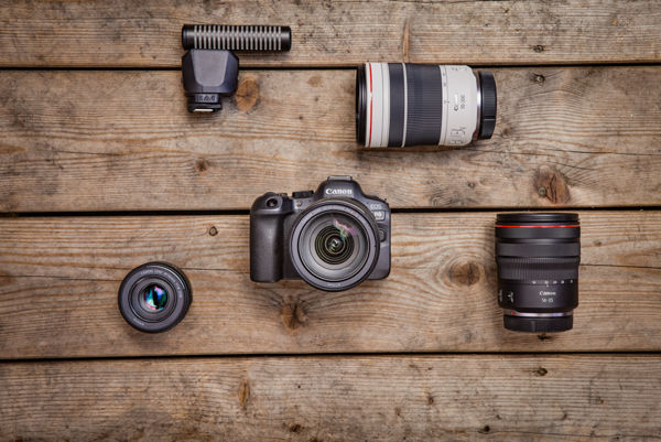 RF 70-200mm F2.8 L IS USM parmi d’autres objectifs et appareils photo