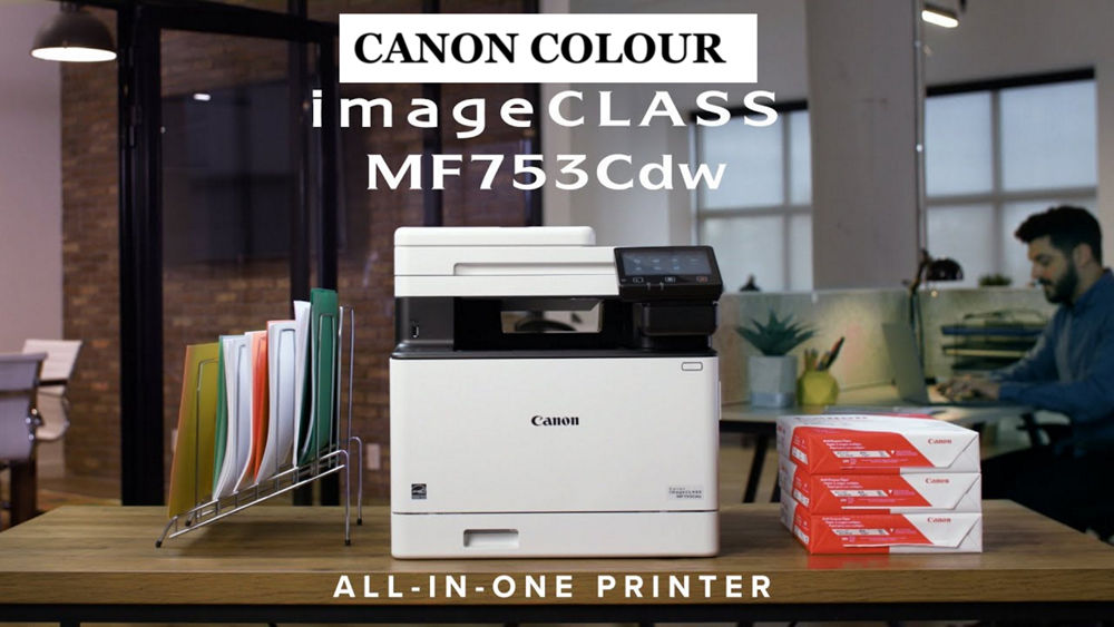 imageCLASS MF753Cdw on the office table