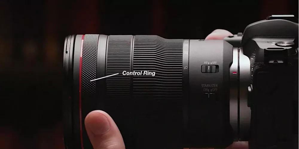 hand holding camera
