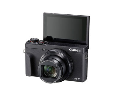 PowerShot G5 X Mark II – Front with LCD