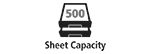 500 sheet capacity Icon