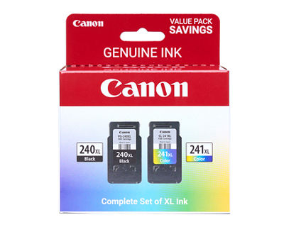 Canon - PG-240 XL / CL-241 XL 2-Pack High-Yield - Black/Color (Cyan, Magenta, Yellow) Ink Cartridges - Black/Tri-color