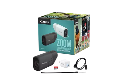 Canon PowerShot ZOOM Telephoto Monocular Compact Camera Essential Kit,  Black in Wi-Fi Cameras at Canon