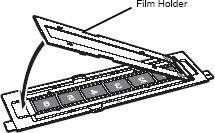 Preparing to scan film using the Film Guide (5600F / 9000F)