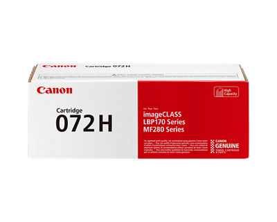 Canon 072 H Original High Yield Laser Toner Cartridge - Box - Black - 1 Pack