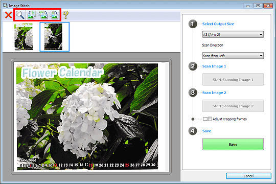 How to Scan Items Larger than the Platen (Image Stitch) - Windows