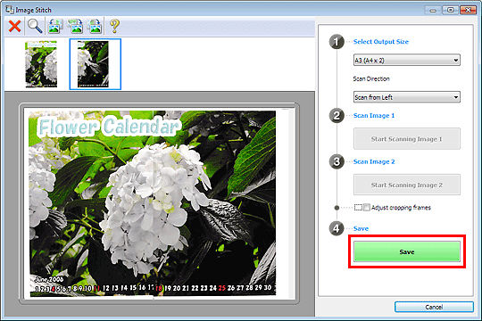 How to Scan Items Larger than the Platen (Image Stitch) - Windows