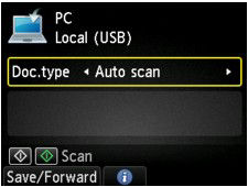 How to scan using the machine's Operation Panel (Windows)