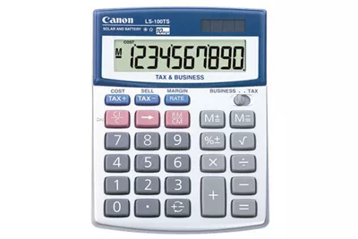 Calculatrice de bureau portative avec écran à 10 chiffres LS-100TS