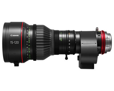 CINE-SERVO 15-120mm T2.95-3.95 EF/PL (CN8x15 IAS S) Lens - Right Side 