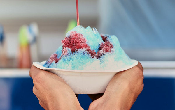Imagen de muestra de EOS R10 de hielo raspado