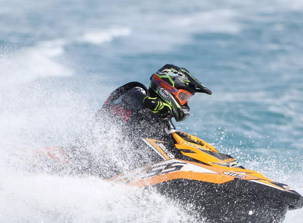 photo of a jet skier