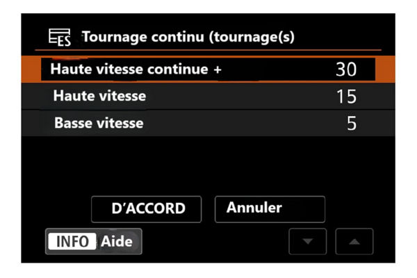 EOS R5 Mark II - Menu