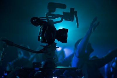 Camera filming at a house of worship