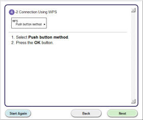 Wireless LAN setup using WPS Method (Mac)