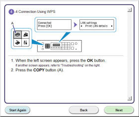 Wireless LAN setup using WPS Method (Mac)