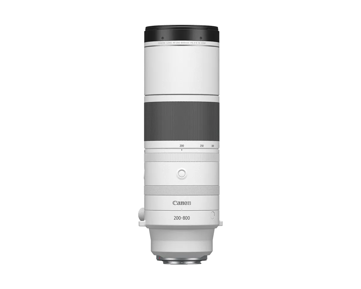 Canon RF200-800mm F6.3-9 IS USM super-telephoto zoom lens, official Canon product photo