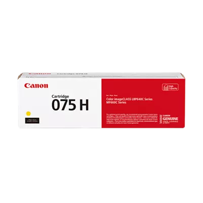 075H Yellow Toner Cartridge High Yield Capacity