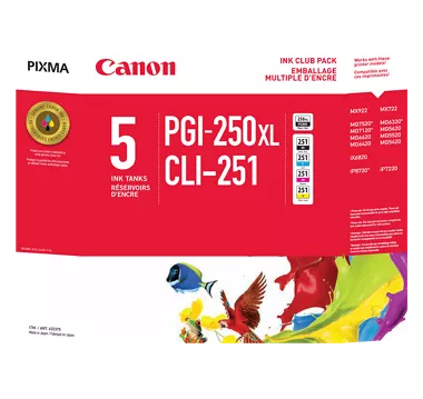 PGI-250XLBK /CLI-251 Value Pack
