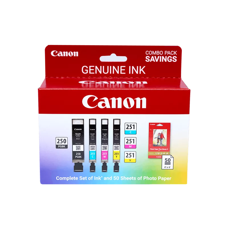 Shop Canon PGI-250/CLI-251 4 Color Combo Ink Pack | Canon U.S.A, Inc.