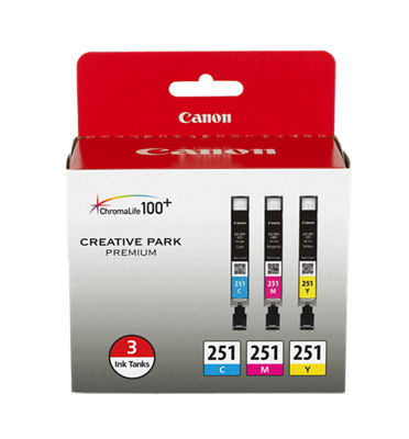 Shop Canon CLI 251 3 Color Pack Canon U S A Inc   6514B009 Cli 251 3 Color Pack Primary