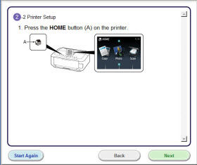 Wireless LAN setup using Standard Setup Method (Windows)
