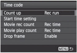 Setting the Time Code