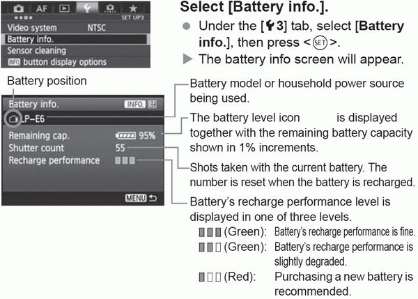 Checking the Battery Information