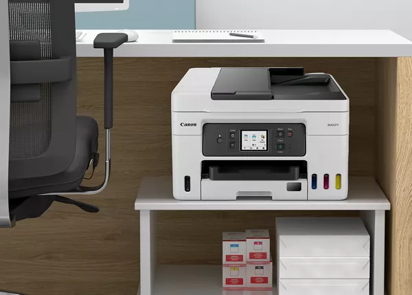 MAXIFY GX4020 - Imprimante sous un bureau