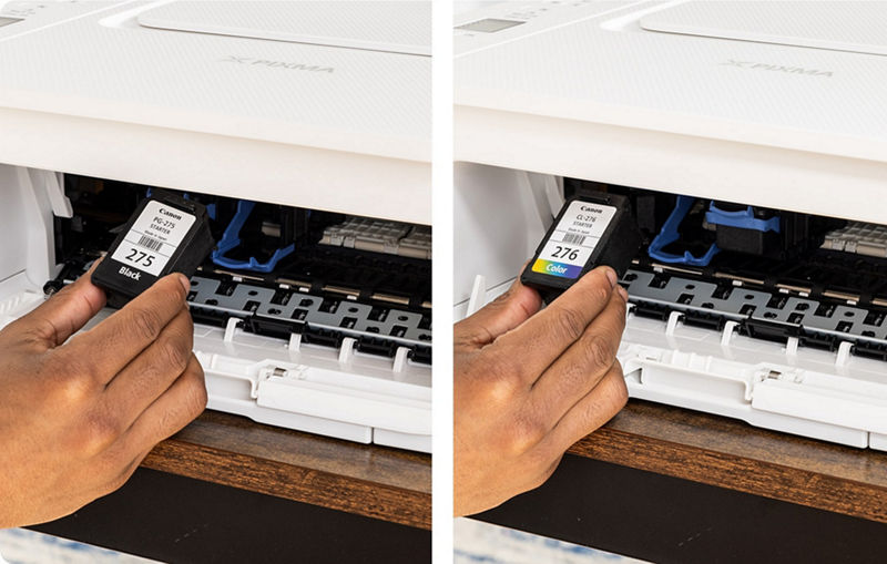  PIXMA TS3720 - Remplacement des cartouches d’encre par la personne