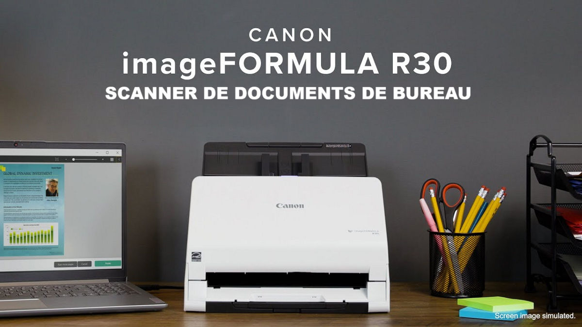 Scanner de documents de bureau imageFORMULA R30