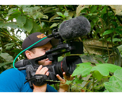 Canon XF705 being used on the set of YouTube show Brave Wilderness.
