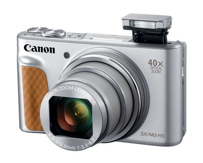 Canon PowerShot SX740 HS - Silver with flash
