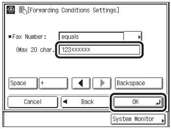 Storing Forwarding Settings