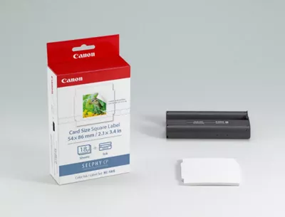 Ensemble encre de couleur et papier KC-18IS (format carte)