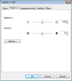 Scanner Settings - Windows