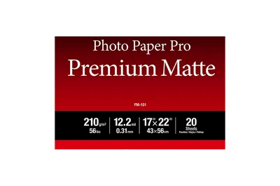 Photo Paper Pro Premium Matte PM-101 (17X22) 20 feuilles