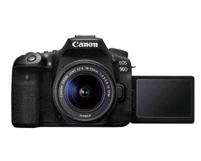 Canon EOS 90D - Front with screen turned out