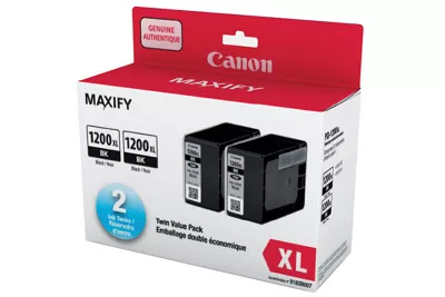 PGI-1200 XL Noir pigmentaire d'encre emballage double Ã©conomique
