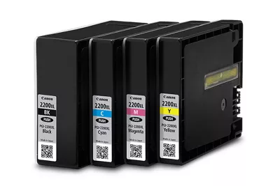 Image of Canon PGI-2200XL Noir, Cyan, Mangenta et Jaune
