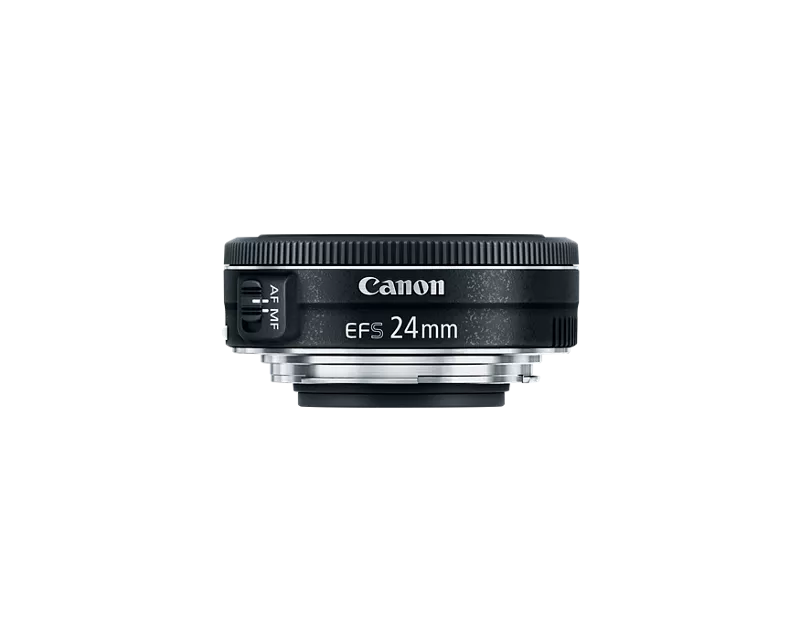 Canon EF-S Camera Pancake Lens 24mm f/2.8 STM Auto Manual Focus Black 9522B005 