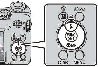 Procedure for setting the flash modes PowerShot A570 IS. Procedure for setting the flash modes PowerShot A570 IS.