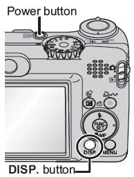 Procedure for using Auto mode on a PowerShot A570 IS.