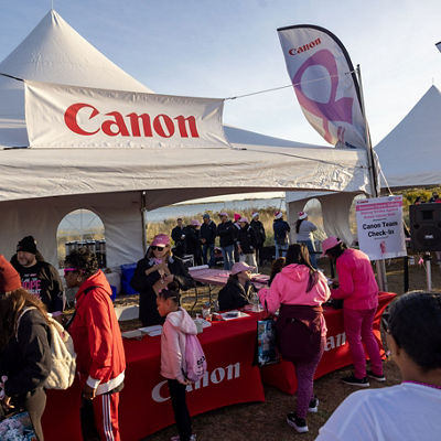 Canon Corporate tent at the American Cancer Society Walk 2025