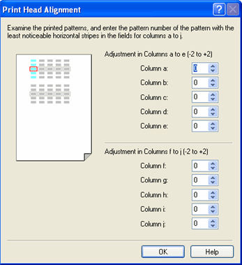 Perform A Manual Print Head Alignment (Windows) MX860