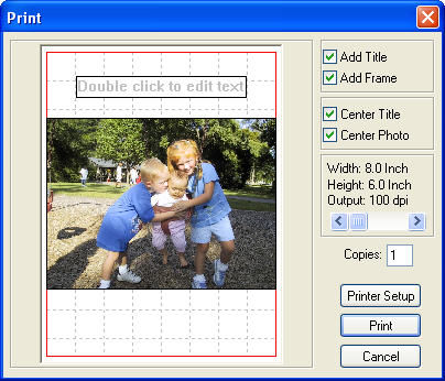 Adjust the application print size settings before printing