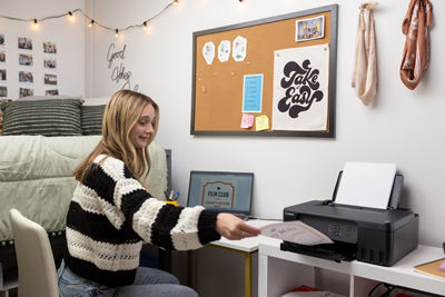 Person Using Canon Printer